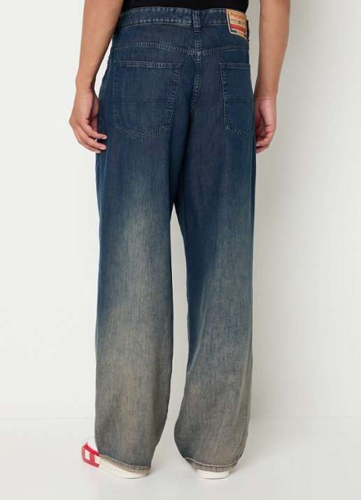 Diesel 2001 D-marco wide leg jeans met steekzakken - achterkant indigo
