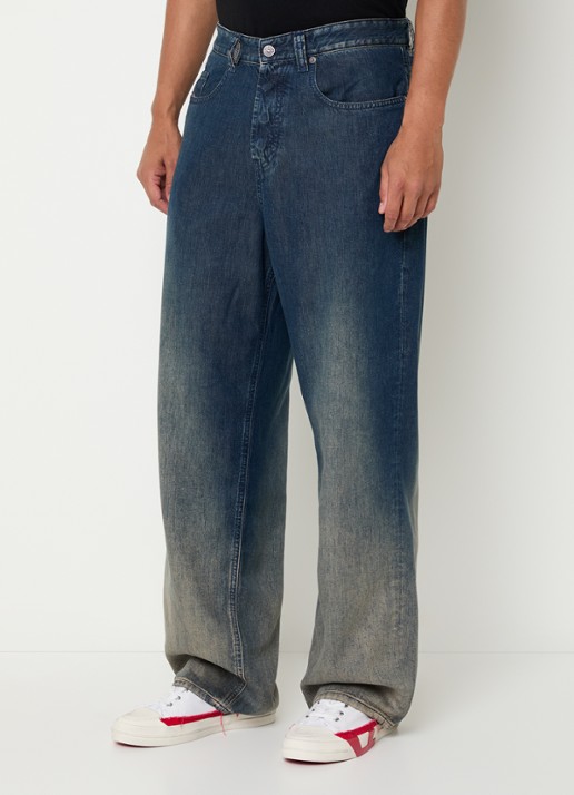 Diesel 2001 D-marco wide leg jeans met steekzakken - detail 2 indigo
