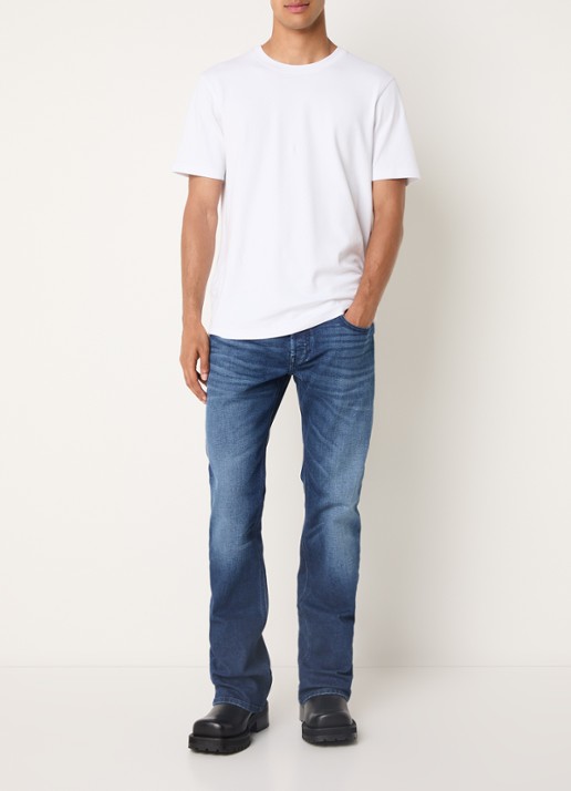 Diesel 2007 Zatiniy flared fit jeans met medium wassing - voorkant 2 indigo