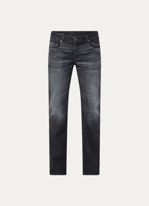 Diesel 2007 Zatiny straight leg jeans met gekleurde wassing - voorkant 3 zwart