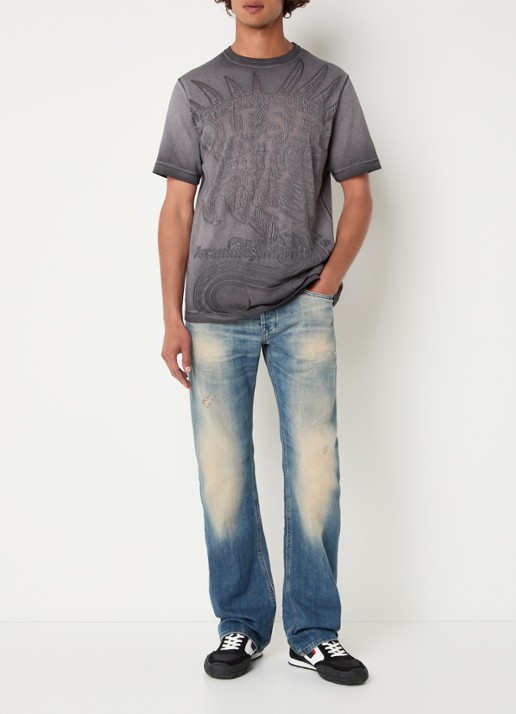 Diesel 2007 Zatiny straight leg jeans met medium wassing - voorkant 4 indigo