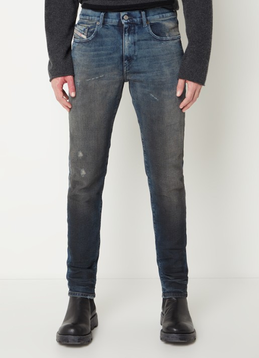 Diesel 2019 D-Strukt skinny jeans met donkere wassing