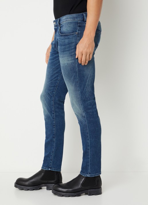 Diesel 2019 D-Strukt skinny jeans met medium wassing - detail 4 indigo