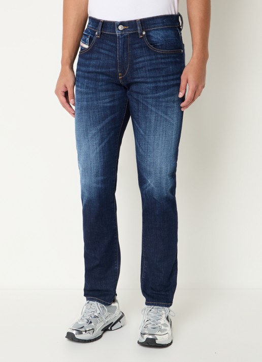 Diesel 2019 D-strukt slim fit jeans met donkere wassing - detail 4 indigo