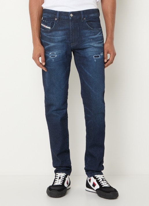 Diesel 2019 D-strukt slim fit jeans met donkere wassing