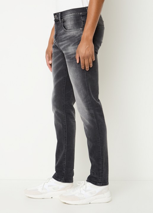 Diesel 2019 D-Strukt slim fit jeans met gekleurde wassing - detail 5 antraciet