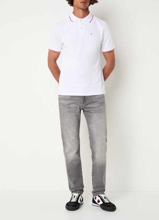 Diesel 2019 D-strukt slim fit jeans met gekleurde wassing - voorkant 5 antraciet
