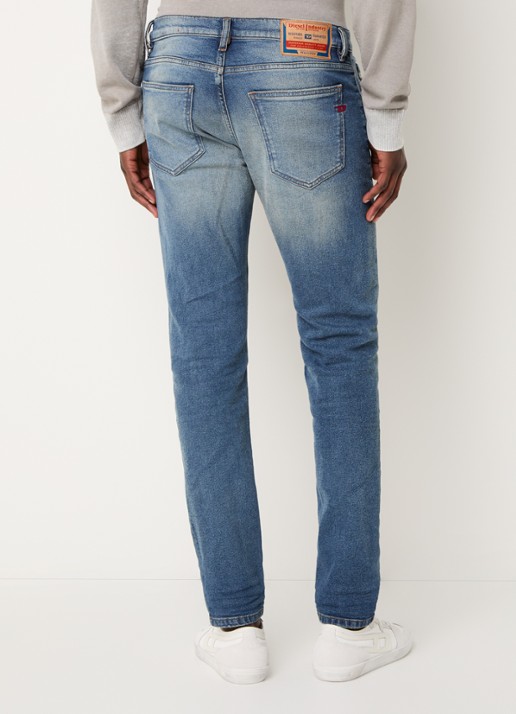 Diesel 2019 D-Strukt slim fit jeans met medium wassing - achterkant 5 indigo