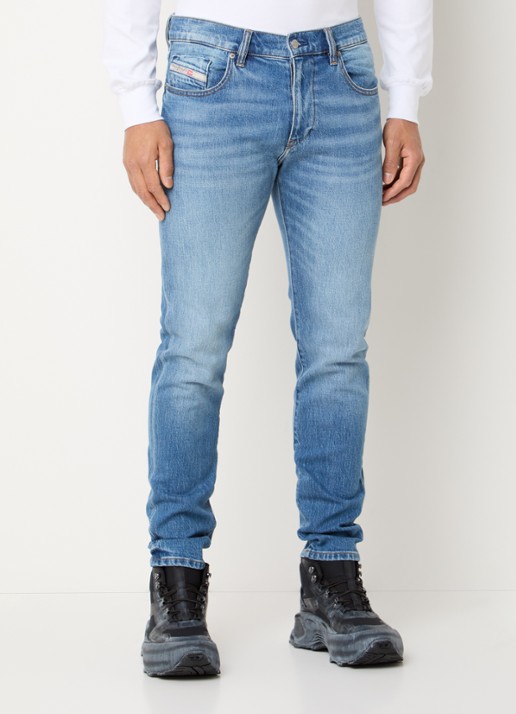 Diesel 2019 D-strukt slim fit jeans met medium wassing - detail 2 indigo