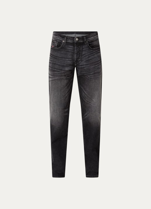 Diesel 2023 D-Finitive slim fit jeans met gekleurde wassing - voorkant 2 antraciet