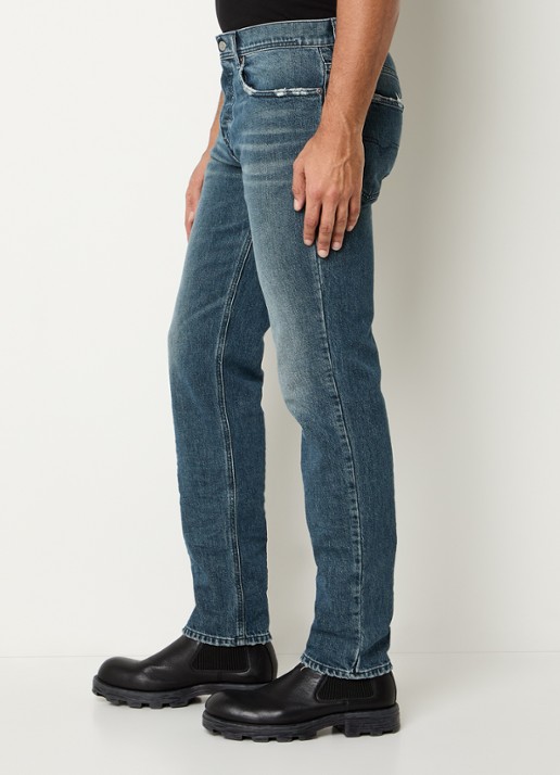 Diesel 2023 D-Finitive slim fit jeans  met medium wassing - detail 5 indigo