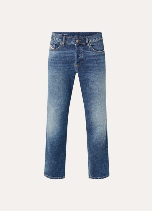 Diesel 2023 D-Finitive straight leg jeans met donkere wassing - voorkant 3 indigo