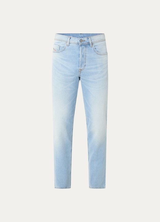 Diesel 2023 D-Finitive straight leg jeans met lichte wassing - voorkant 2 indigo