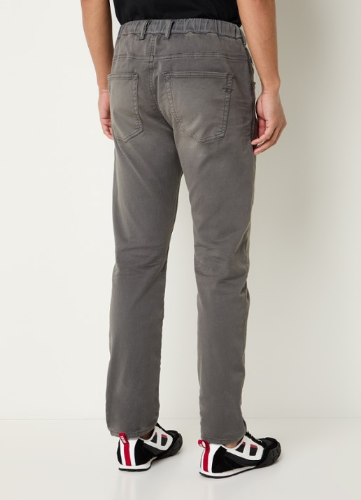 Diesel 2032 D-Krooley-Bw Joggjeans® slim fit jeans met gekleurde wassing - achterkant 3 grijs