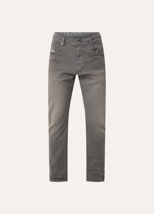 Diesel 2032 D-Krooley-Bw Joggjeans® slim fit jeans met gekleurde wassing - voorkant 4 grijs