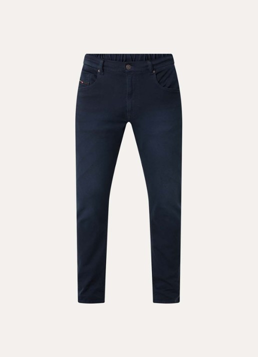 Diesel 2032 D-krooley slim fit chino met steekzakken - voorkant 2 donkerblauw