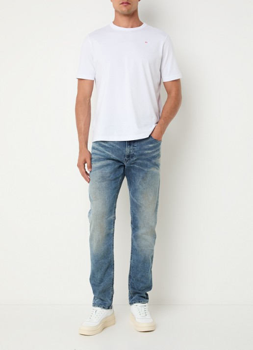 Diesel 2032 D-krooley slim fit jeans  - voorkant 5 indigo