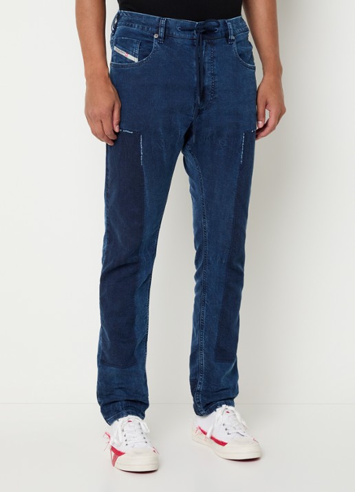 Diesel 2032 D-krooley slim fit joggingbroek van denim