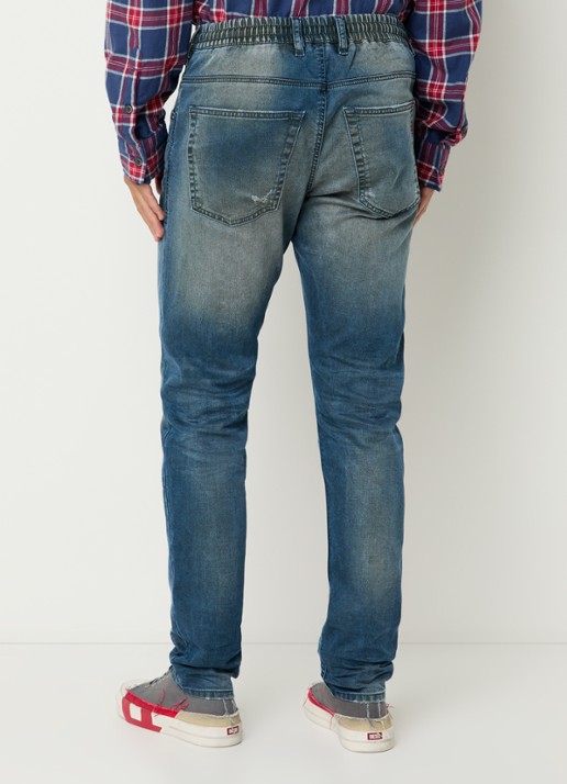 Diesel 2032 D-Krooley straight leg jeans  - achterkant indigo