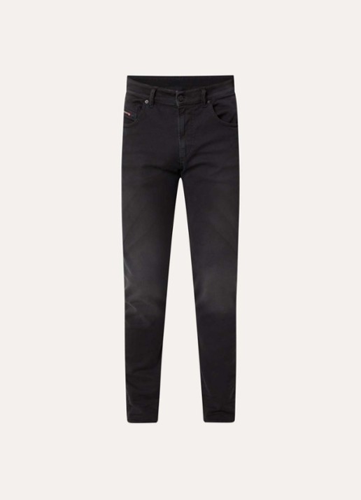Diesel 2062 D-Strukt-B JoggJeans® slim fit jeans met gekleurde wassing - voorkant 3 zwart