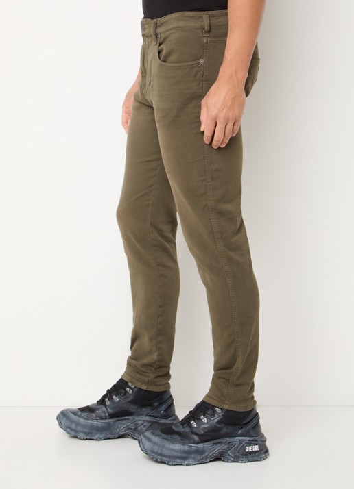 Diesel 2062 D-Strukt slim fit chino met steekzakken - detail 5 mosgroen