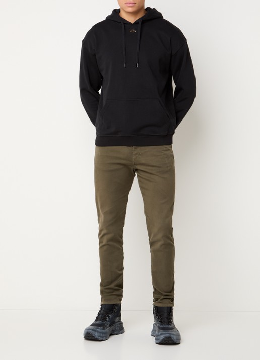 Diesel 2062 D-Strukt slim fit chino met steekzakken - voorkant 2 mosgroen