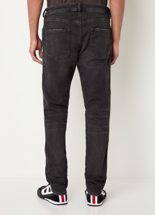 Diesel 2062 D-Strukt slim fit jeans met gekleurde wassing - achterkant 5 antraciet