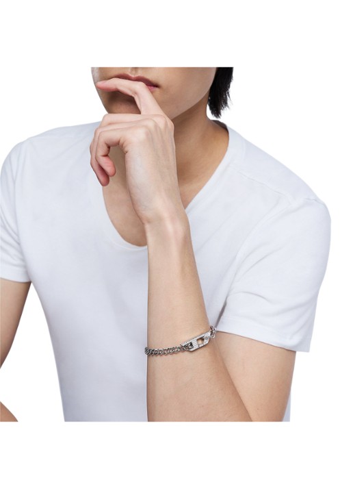Diesel Armband DX1627040 - detail 3 zilver