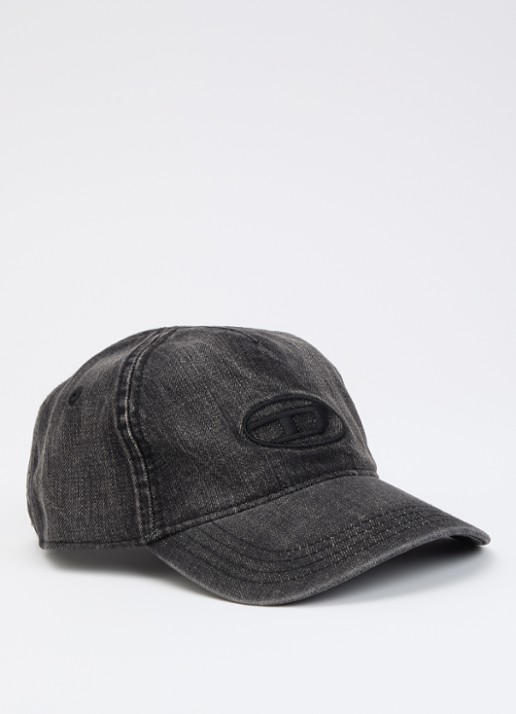 Diesel C-Enic pet van denim - voorkant 2 zwart
