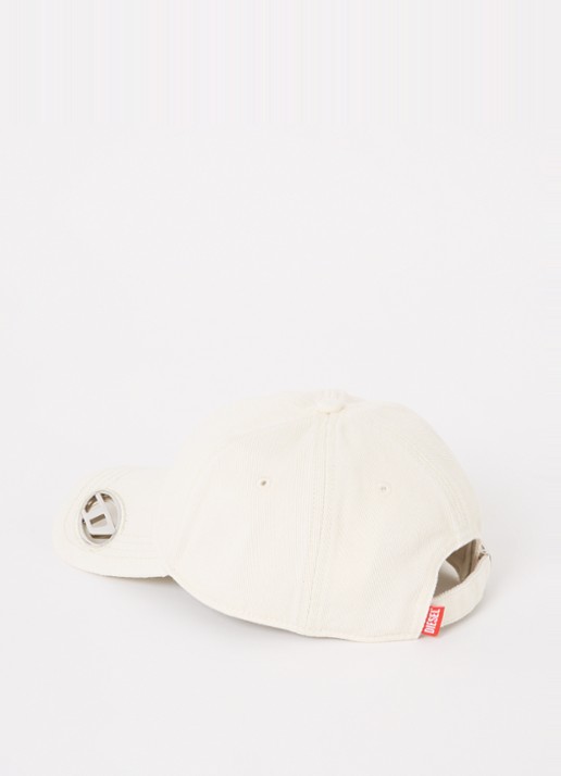 Diesel C-Plak pet met logo - detail creme