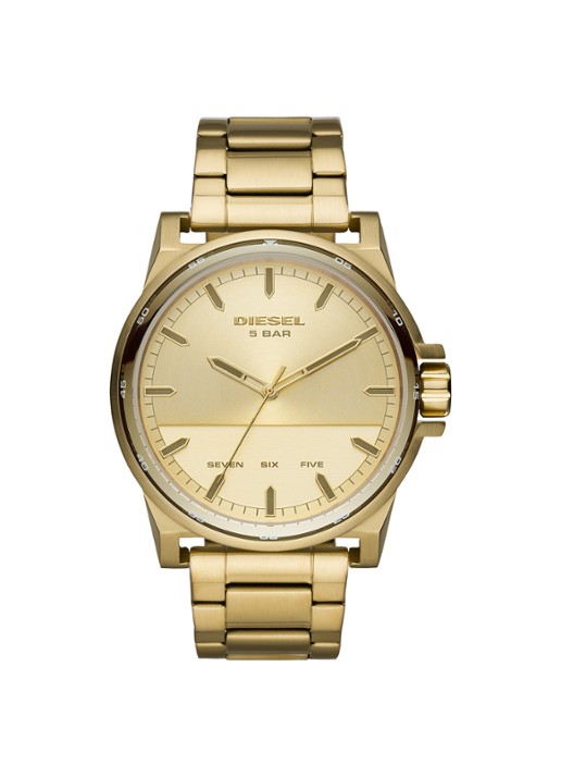 Diesel D-48 horloge DZ1912 - voorkant 4 geelgoud