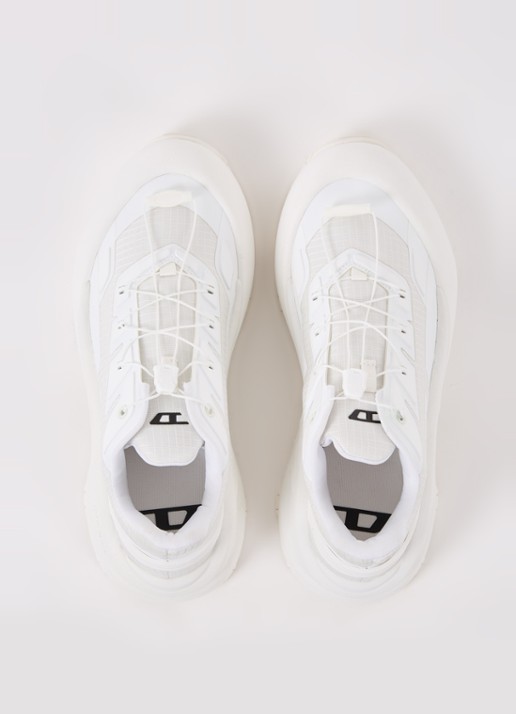 Diesel D-Cage Runner sneaker met mesh details - detail 3 wit