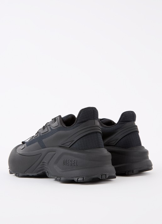Diesel D-Cage Runner sneaker met mesh details - achterkant 5 zwart