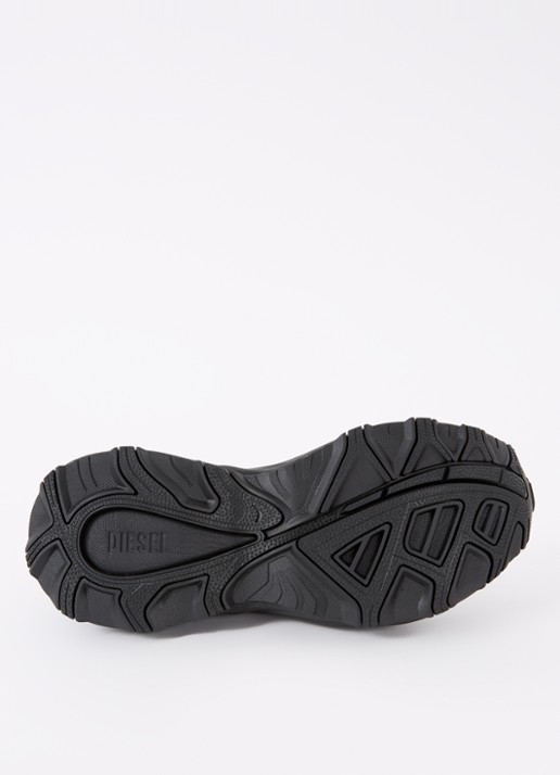 Diesel D-Cage Runner sneaker met mesh details - detail 3 zwart
