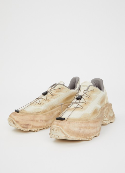 Diesel D-Cage Runner sneaker met mesh details - detail 2 beige
