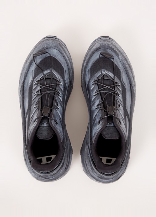Diesel D-Cage sneaker met logo - detail 5 grijs