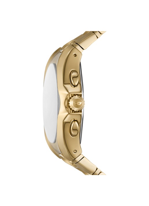 Diesel D-Curve horloge DZ4695 - detail 3 goud