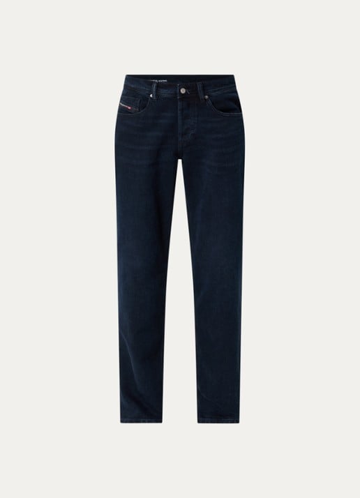 Diesel D-Finitive slim fit jeans met donkere wassing  - voorkant indigo