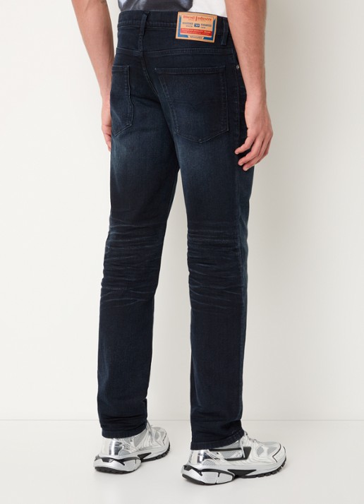 Diesel D-Finitive straight leg jeans met donkere wassing - achterkant donkerblauw