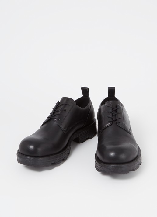 Diesel D-Hammer SH veterschoen van leer - detail 3 zwart