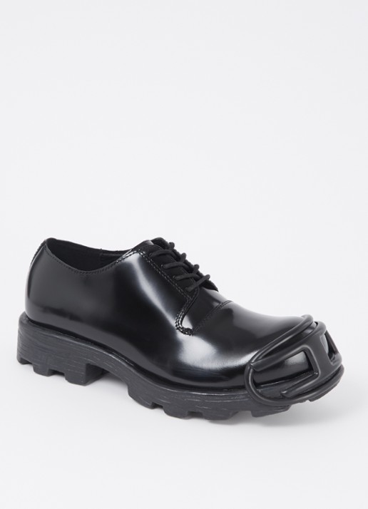 Diesel D-Hammer veterschoen van lakleer
