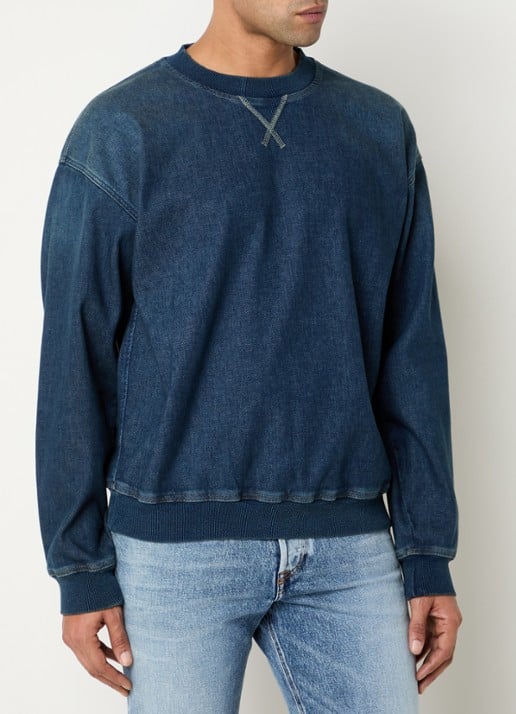 Diesel D-Kriby-S Track sweatshirt van denim