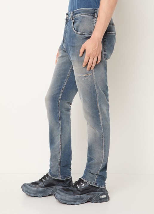 Diesel D-Krooley-Bw slim fit jeans met medium wassing - detail 2 indigo