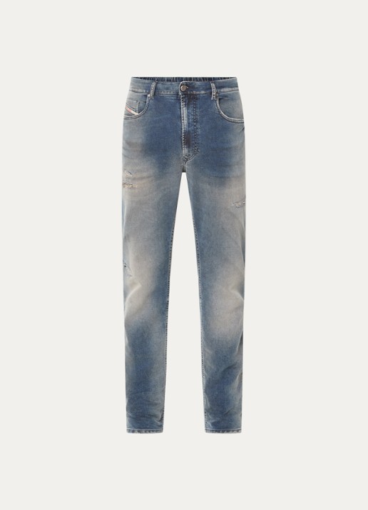 Diesel D-Krooley-Bw slim fit jeans met medium wassing - voorkant 3 indigo
