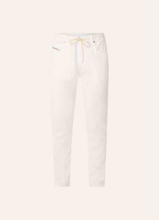 Diesel D-Krooley JoggJeans® tapered jeans met gekleurde wassing - voorkant 4 creme