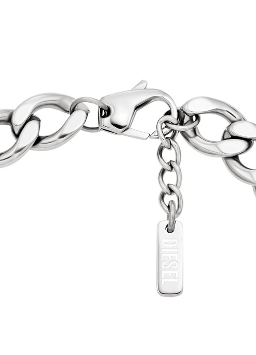 Diesel D Logo armband DX1663040 - detail 2 zilver