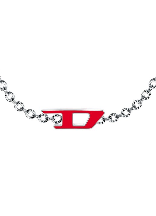 Diesel D Logo armband DX1691040 - detail 2 zilver