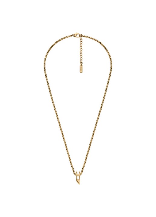 Diesel D Logo ketting DX1670710 - detail 2 goud