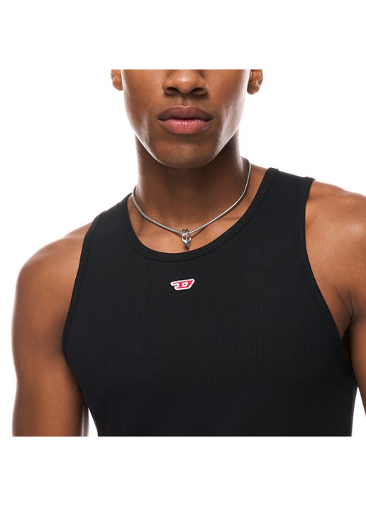 Diesel D Logo ketting DX1672040 - detail 4 zilver