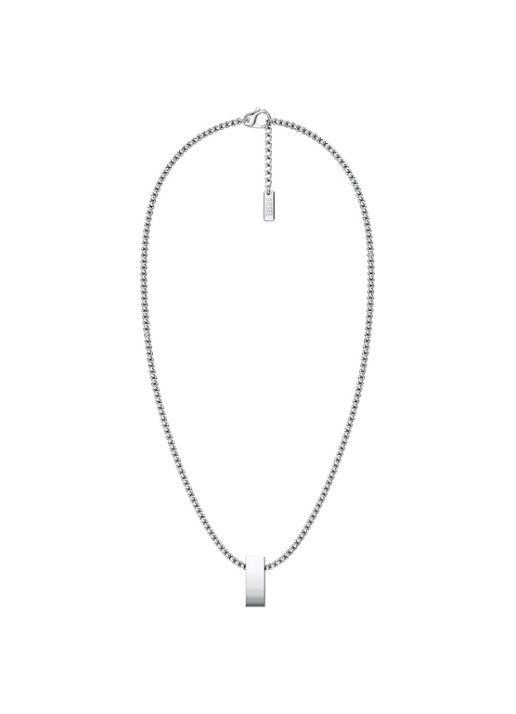 Diesel D Logo ketting DX1689040 - detail 2 zilver